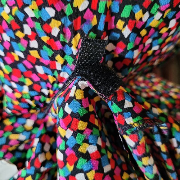 1980s Liz Claiborne Rainbow Colorful Confetti Skirt Set - Picture 11 of 16